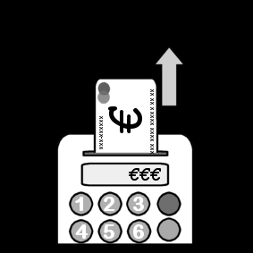 chip and pin reader: remove card